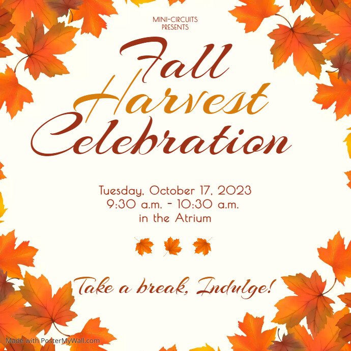 Copy of Fall Festival Autumn Leaves Event Flyers | PosterMyWall