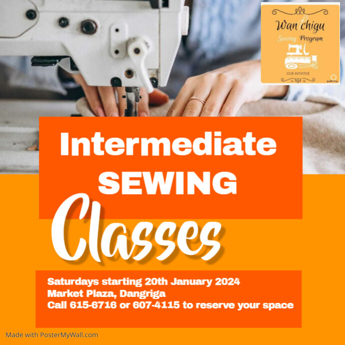 sewing classes PosterMyWall