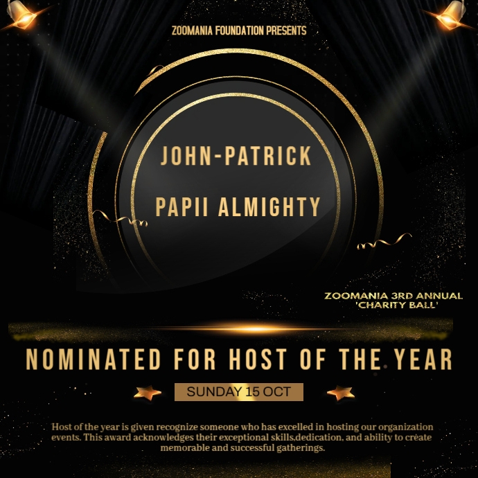 Copy of Oscars Award | PosterMyWall