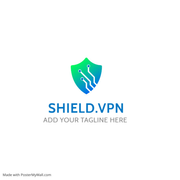 vpn cyber security logo template design