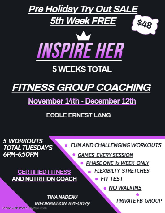Fitness Challenge Flyer | PosterMyWall