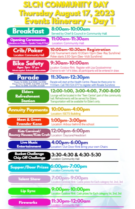 Copy of Community Day Itinerary (2) | PosterMyWall