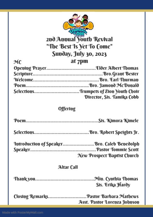 graduation program template pg2 | PosterMyWall