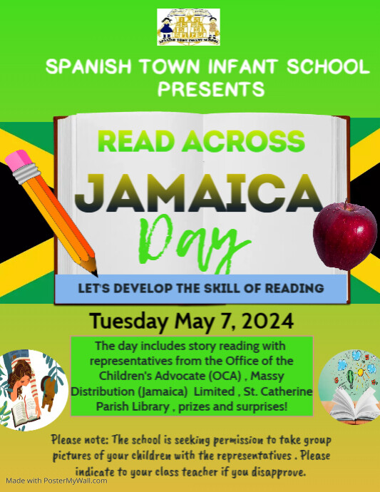 Read Across Jamaica Day Flyer PosterMyWall