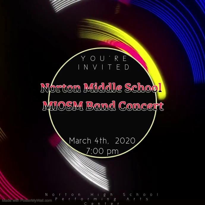 Copy of Norton Middle Bands PosterMyWall