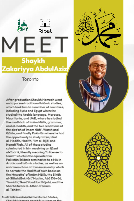 Copy of Meet Shaykh Ali Elsayed (1) | PosterMyWall