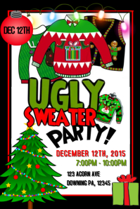 Free Ugly Sweater Flyer Templates Postermywall