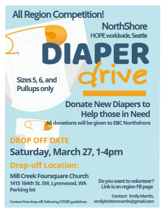 NorthShore Diaper Drive Flyer PosterMyWall