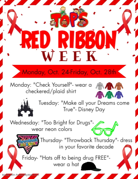 Red Ribbon Week Flyer PosterMyWall Red Ribbon Week Flyer PosterMyWall