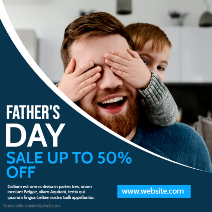 father's day sales dark blue and white colors