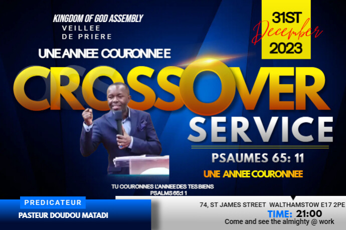 Crossover Service banner design | PosterMyWall