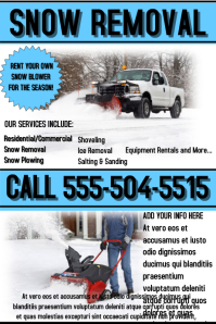 250 Snow Removal Customizable Design Templates Postermywall
