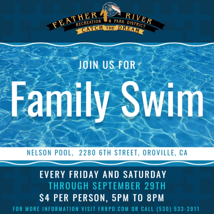 Nelson Pool Menu Copy of Family Swim- Nelson Pool | PosterMyWall