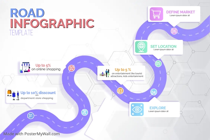 Road Map Infographics | PosterMyWall