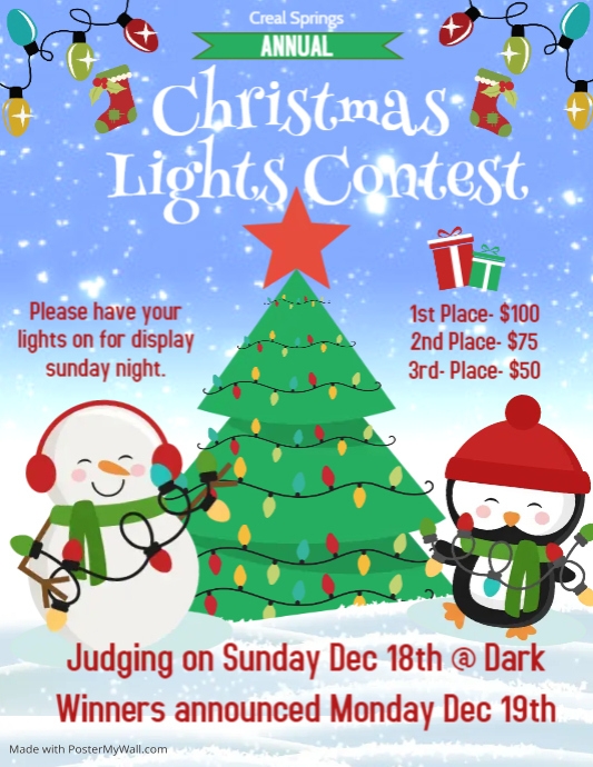 Copy of Tree Lighting | PosterMyWall