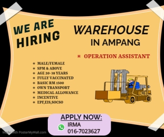 Job Oppurtunity Ad Copy of Job opportunity, online ad, announcement | PosterMyWall