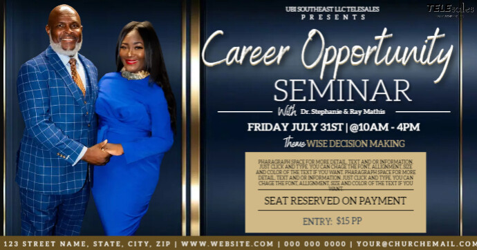 Copy of CHURCH MEN'S SEMINAR CONFERENCE EVENT | PosterMyWall