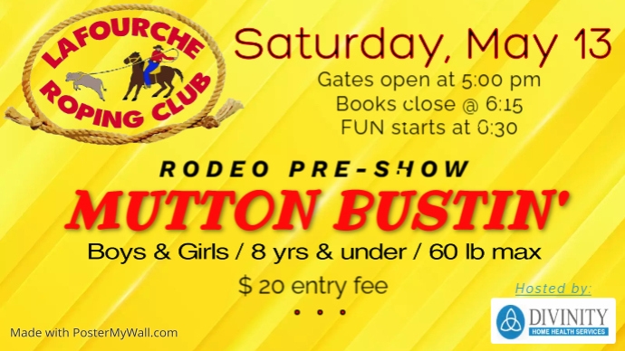 Copy of Mutton Bustin' Flyer | PosterMyWall