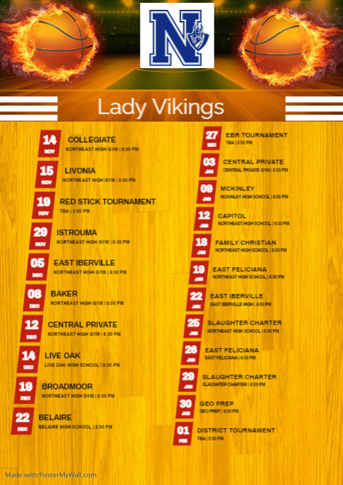 March Madness Match Schedule Template | PosterMyWall