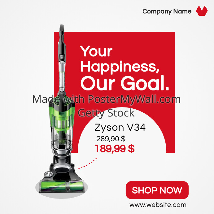 single item retail instagram post banner temp