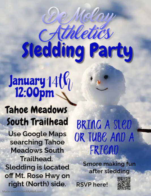 Sledding Flyer (US Letter) template