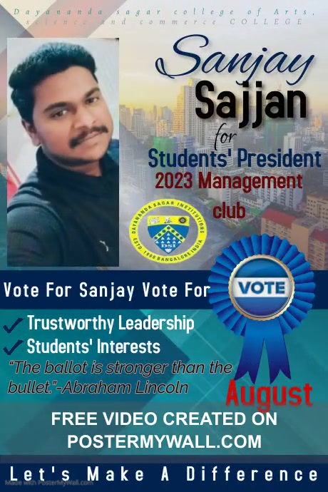 Election Campaign Poster template