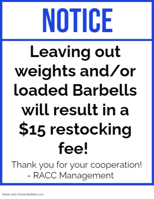 Copy of Restocking Fee Sign (1) | PosterMyWall