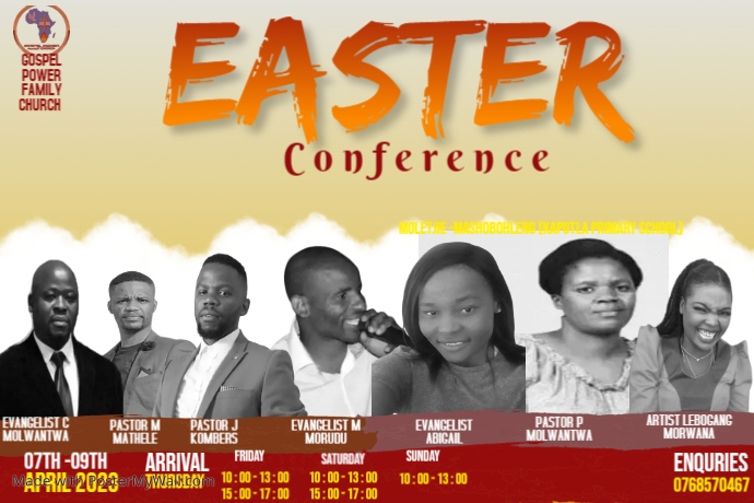 Conference Banner 4' × 6' template