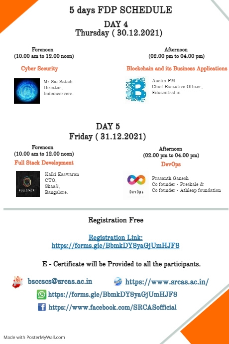 5days FDP broucher2 | PosterMyWall