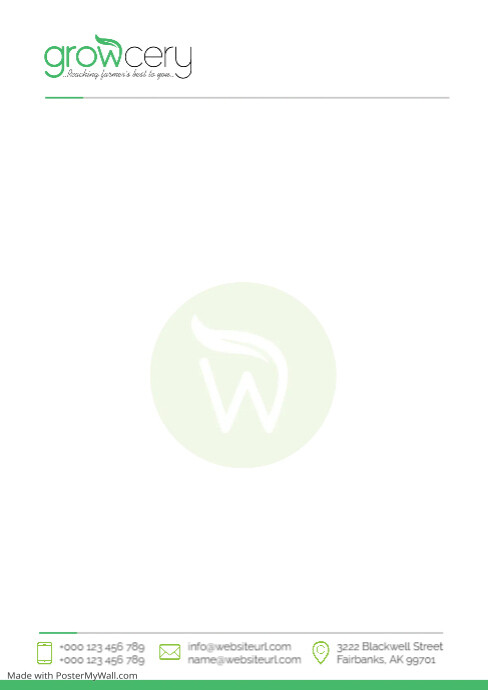 Grocery Shop Letter Head