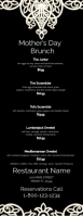 Mothers Day Brunch Template Meia página - Letter