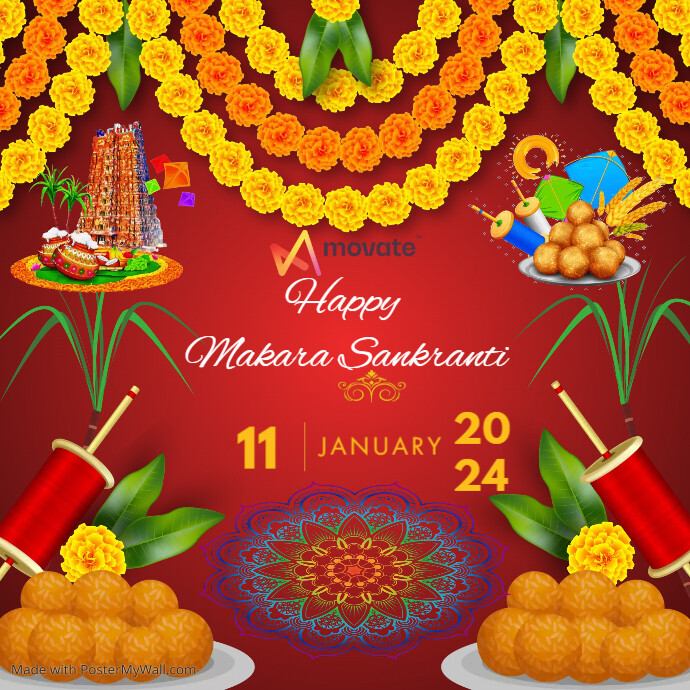 pongal and makar sankranti PosterMyWall