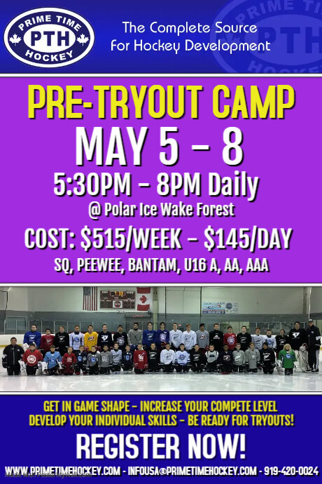 NC#18 PRE TRYOUT Poster template