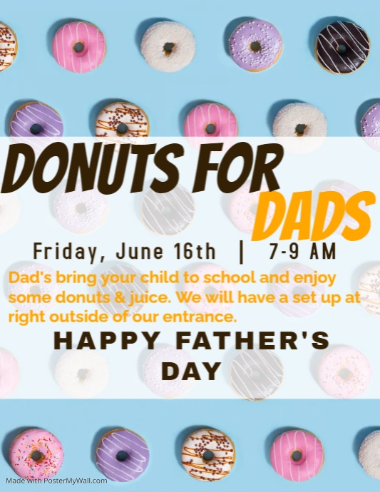 Donuts For Dads PosterMyWall