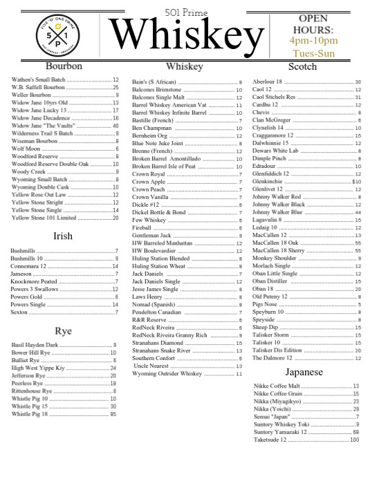 Whiskeys 672023 PosterMyWall