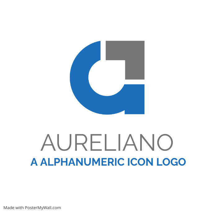 alphanumeric a letter icon logo transparent b