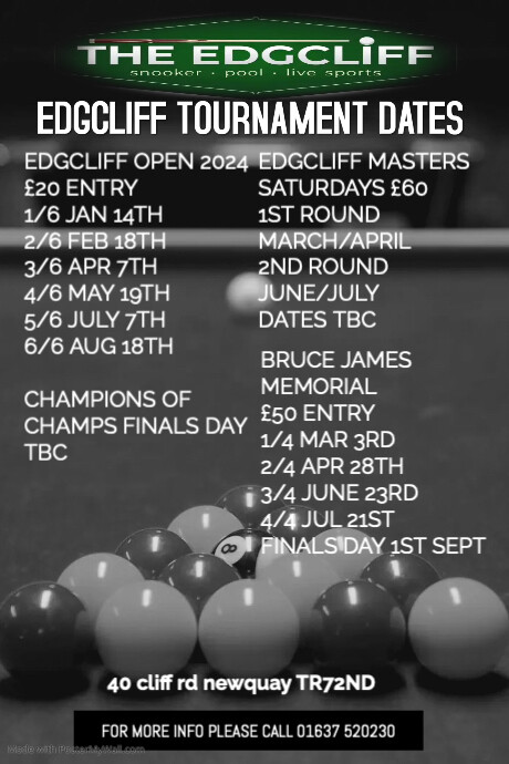 Pool Tournament Poster (2) template