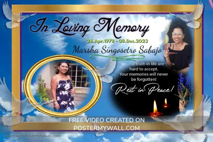 Ram Memory Written Poster In Loving Memory | PosterMyWall