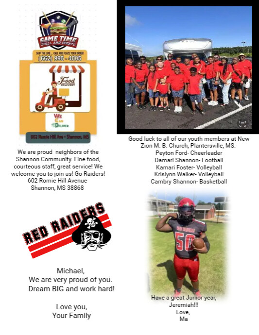 Copy of Chalmers, Garth, Gardner & New Zion Children Quarter/eighth