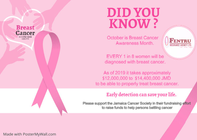 Breast Cancer Awareness Digital Display Templ (1) | PosterMyWall