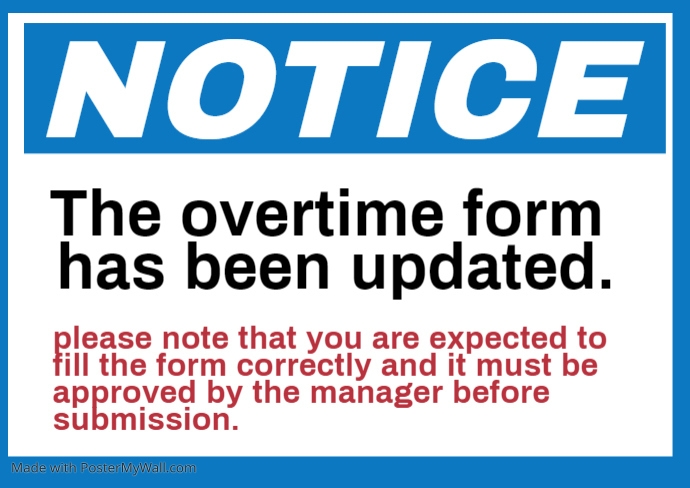 Notice Sign board design template | PosterMyWall