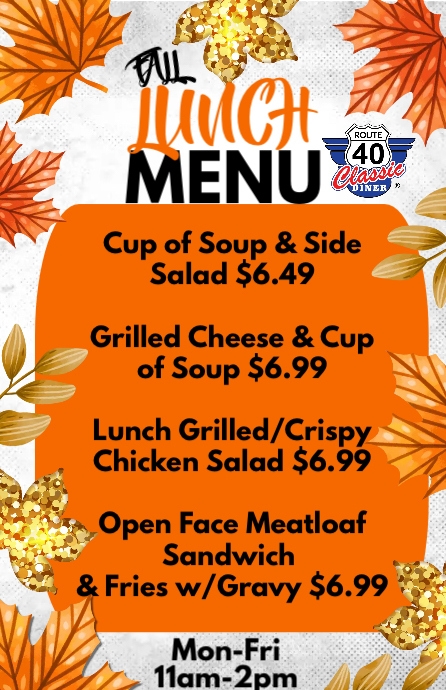 Hi fall menu, autumn menu | PosterMyWall