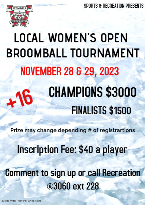 Local Broomball Tournament | PosterMyWall