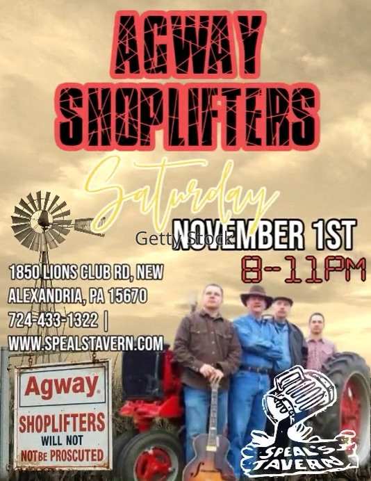 Agway Shoplifters LIVE at Speal's