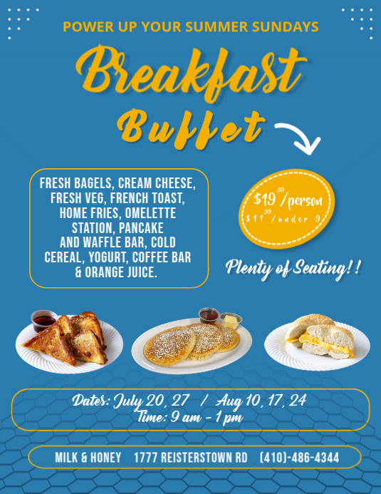 Breakfast Buffet Post - Restaurant Promo | PosterMyWall