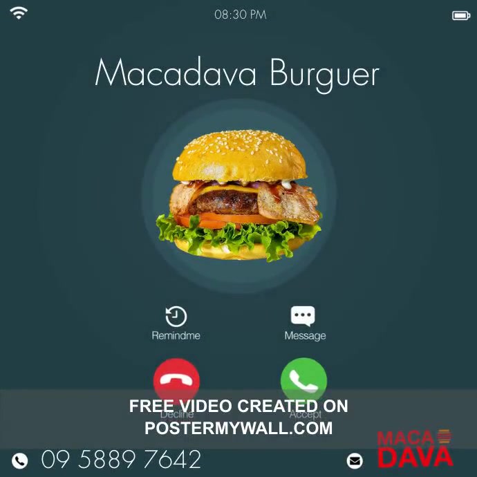 Burger delicious video PosterMyWall