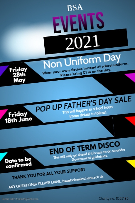 Upcoming Events Poster Template