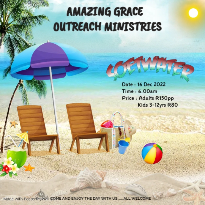 summer beach party poster template PosterMyWall