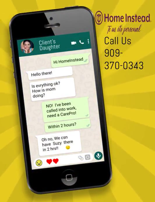 iphone cell phone whatsapp chat simulation | PosterMyWall