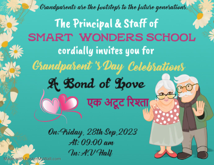 Grandparents Day Invite PosterMyWall Grandparents Day Invite PosterMyWall